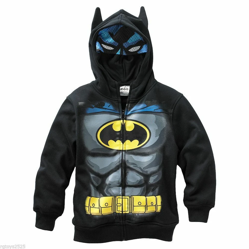 Batman Disfraz con Cremallera Sudadera con Capucha Niño Talla 14-16 XL 18 XXL Nueva Sudadera Foto 1 de 1