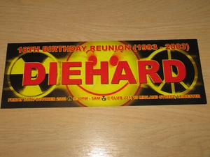 DIEHARD VS RUSHHOUR - LEICESTER - 2003 RAVE CLUB FLYER (MB) - Picture 1 of 2