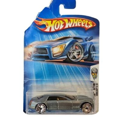 Cadillac V-16 Hot Wheels año 2004 #57/100, HW primeras ediciones, plateado fundido a presión Foto 1 de 4