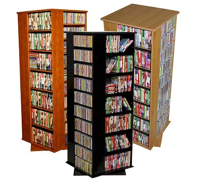VENTURE HORIZON Large DVD/CD Rack For Storage 1600 CD 756 DVD Spinner NEW