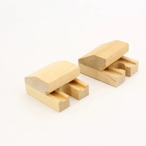Thomas Wooden Railway Train Track End Buffers Lot of 2 Vintage Wooden Stop Bump - Picture 1 of 16
