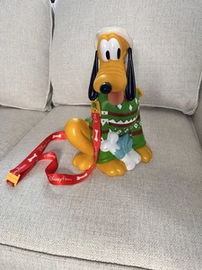 Disney Parks Pluto Weihnachten Popcorn Eimer - Holiday Green Sweater Edition - Bild 1 von 6