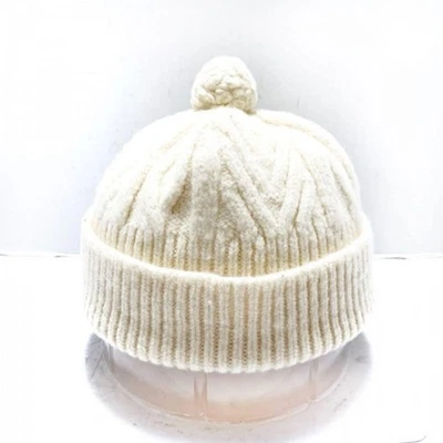 Burberry'S Knit Hat Ivory Wool Women Hat Original Collection Accessory - Image 1 of 4