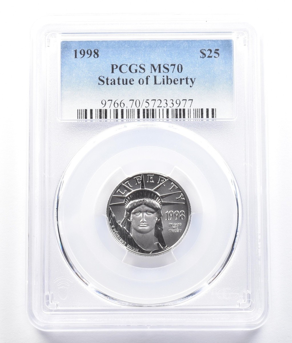 1998 W EAGLE プラチナ貨 プルーフコイン $25 PF70 1998 W EAGLE プラチナ貨 プルーフコイン $25 PF70 - メルカリ