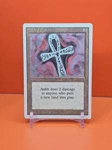 🟤🟤🟤 1994 Magic The Gathering ANKH OF MISHRA REVISED 3RD EDITION PLAYED 🟤🟤🟤 - Picture 1 of 3