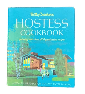Betty Crocker Hostess Cook Book First Edition 1967 Hardback Spiral Granny Core - Picture 1 of 14