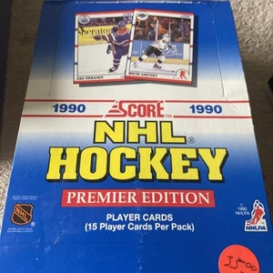 Score Hockey Premier Edition Hockey Wax Box 1990 - 36 confezioni sigillate in fabbrica - Foto 1 di 4