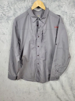 Camisa Cabela's XPG Para Hombre L Gris Exterior Senderismo Pesca Cómoda Ventilada Informal Foto 1 de 4