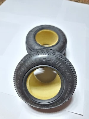 Vintage RC Proline Square Fuzzie Pro - 99 2.2 Stadium Truck Rear Tires - Image 1 of 4