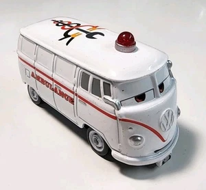 Takara Tomy Tomica Cars Fillmore Ambulance Rescue 1/64 Diecast Volkswagen Disney - Picture 1 of 10