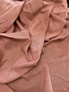 Woven Check Home Decor Fabric Mauve Rose Pink Vintage Soft 52" x 3.5 Yards - Picture 1 of 3