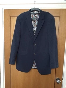 WILLIAM HUNT SAVILE ROW LONDON MENS SEERSUCKER JACKET SIZE 40 NO WATCHERS PLEASE - Picture 1 of 9