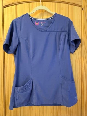 Urbane Performance Scrubs Earth Blue Size Med Scrub Top Style 9014 - Image 1 of 4