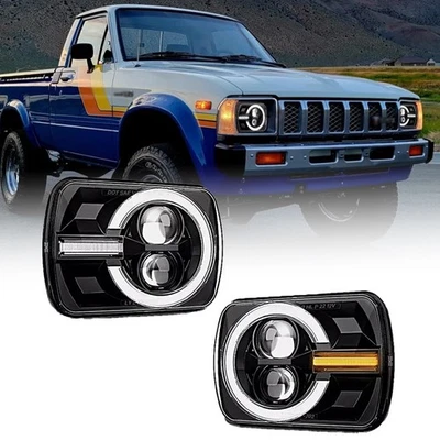 Faros LED DRL de 7x6"" 5x7"" para camioneta Toyota 1982-1995 4Runner Foto 1 de 4