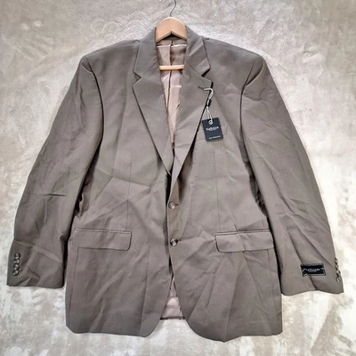Van Heusen Blazer Mens 46 Long Taupe 100% Wool Suit Separates Single Vent NWT - Image 1 of 4