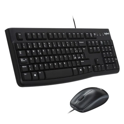 Logitech MK120 Combo Wired Keyboard And Mouse For Windows, USB Optical Mouse - Image 1 of 2
