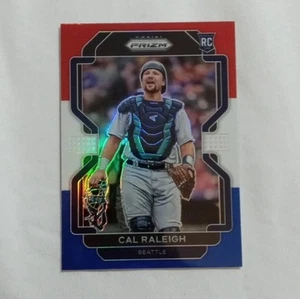 Cal Raleigh 2022 Panini Prizm Red White Blue Prizm RC #241 Seattle Mariners - Picture 1 of 3