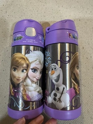 Termo 12oz Funtainer Aislado Acero Inoxidable Botella de Agua Disney Frozen-cada uno Foto 1 de 2