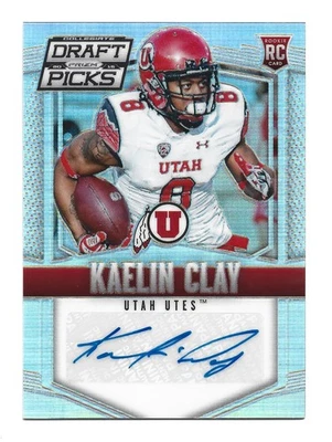 Kaelin Clay AUTOGRAPH Silver RC Utah Utes 2015 Panini Prizm #249 AUTO Football - Image 1 of 2