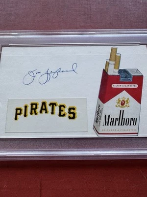 JIM LEYLAND *PSA Certified Autographed index card* 1/1  *HOF* Manager - Image 1 of 3