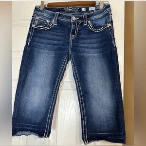 Miss me girls capri size 16 raw hem - Picture 1 of 11