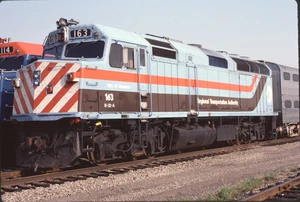 Chicago RTA EMD F40PH Kodachrome Original Kodak Slide - Imagen 1 de 1