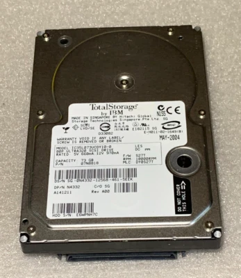 IBM 07N8818 IC35L073UCDY10-0  / Dell 0N4332 73GB 10K SCSI U320 3.5" - Image 1 of 2