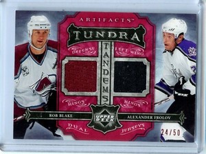  2006-07 Artifacts Tundra Tandems Red #TT-FB Rob Blake/Alexander Frolov 24/50