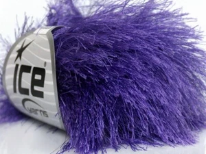 8-Skein Lot Long Eyelash Yarn bulky 8x50g Lavender - Picture 1 of 4