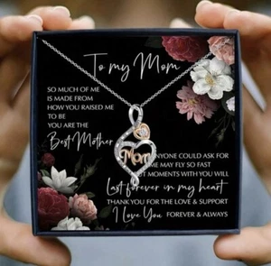 Mother's Day To My Mom Necklace Mom Birthday Gift for Mama w/ FREE Gift Box - Picture 1 of 5