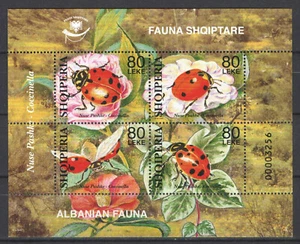 Albanien 2004. Tiere / Insekten - Blumen schönes Blatt postfrisch (**) - Bild 1 von 1