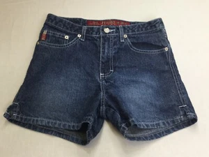 MUDD Blue Cotton Denim Slit Side Jean Shorts Girls Sz 14 EUC - Picture 1 of 6