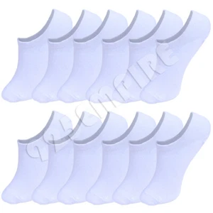 6 Pairs Women's No Show Liner Socks Invisible - White Peds - Picture 1 of 2