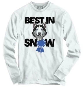 Huskie Dogs Dog Lover Mom/Dad Best Breed Youth Long Sleeve Tees Boy or Girl - Picture 1 of 2