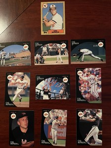 Cal Ripken Jr 1994 Score Burger King Cards #1-9 and Topps 1987 #784 Card