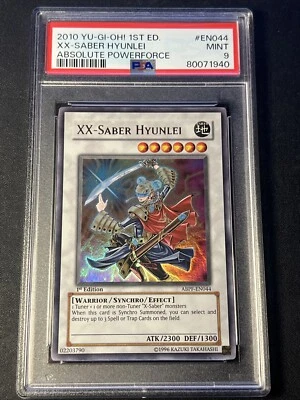 Yu-Gi-Oh! XX-Saber Hyunlei Ultra Rare 1st Edition ABPF-EN044 PSA 9 - Image 1 of 2