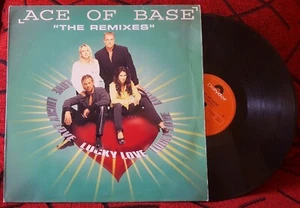 ACE OF BASE ** Lucky Love: The Remixes ** ORIGINAL 1995 Spain 3-TRACK 12" Single - Picture 1 of 4