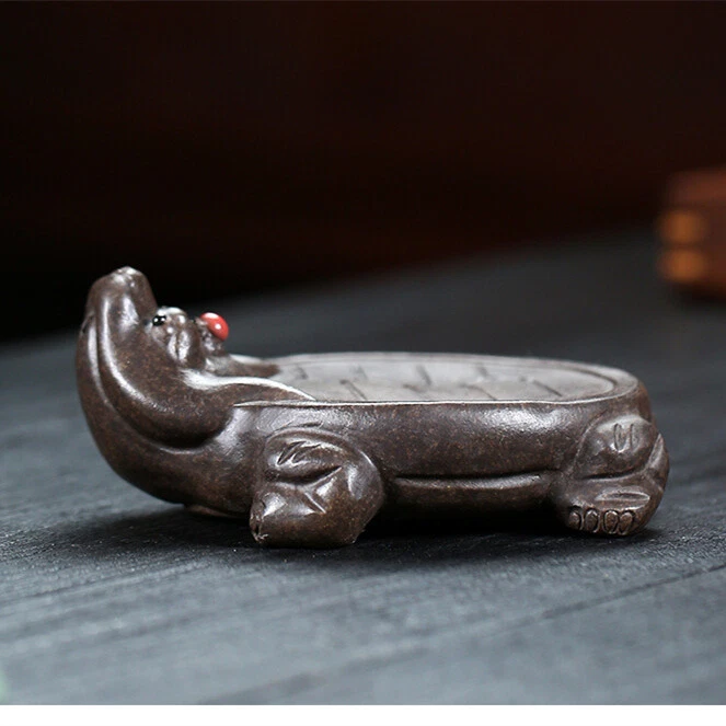 Turtle Design Holder For Tea Pot Yixing Clay Mat Creative Water Reservoir Mat - Image 1 of 4