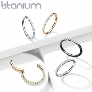 Anillos de segmento con bisagras de titanio sólido grado implante con conjunto CNC cartílago de oreja CZ - Imagen 1 de 10