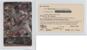 1995 Classic Assets Phone Cards $2 Gold /7741 Nolan Ryan HOF