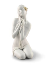 LLADRO INNER PEACE WOMAN FIGURINE #9487 BRAND NEW IN BOX NUDE FLOWERS SAVE$ F/SH
