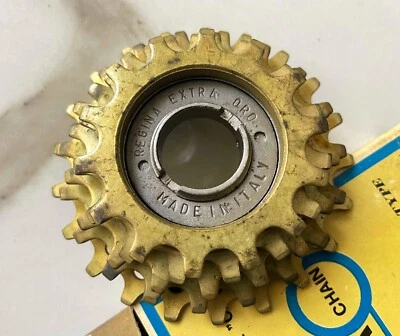 REGINA ORO GOLD 5s QUINTUPLA RUOTA LIBERA 14/21 FREEWHEEL NEW IN BOX EROICA - Immagine 1 di 4