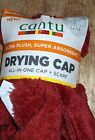 Cantu Microfiber Red Ultra Plush Super Absorbent Drying Cap/Scarf - 1pc