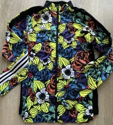 NEW MEN'S ADIDAS TIRO FLORAL SOCCER TRACK JACKET AEROREADY FUTBOL HC3933 SZ S - Image 1 of 2