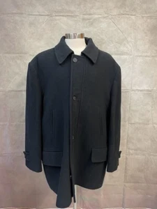 Irvine Park Men's Wool Coat Black Size 2XL - Picture 1 of 6