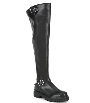 GB Game Changer Over The Knee Lug Sole Women Boots Black Size 6 - Image 1 of 4