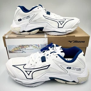 MIZUNO Volleyball Shoes WAVE LIGHTNING Z8 V1GA2400 61 White/Navy UNISEX NEW - Picture 1 of 24