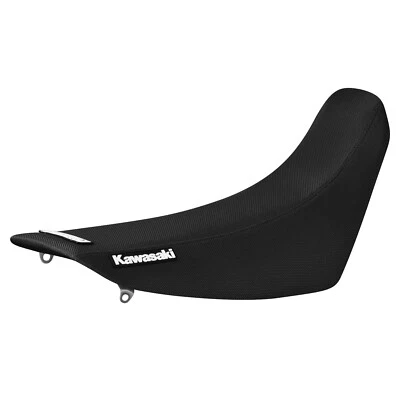 Cubierta de asiento Kawasaki KDX 200/220 1995-2007 todo negro estándar #85 logotipo Foto 1 de 4