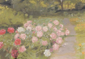 Postkarte/ Postcard: Anna Ancher - Blumen im Morgenlicht - Picture 1 of 1