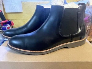 (Para Hombre Talla 9.5) Botas Chelsea Negras Steve Madden 'James' *NUEVAS CON CAJA* - Imagen 1 de 6